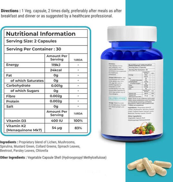 Hbbcf91ee2a0a45c8a108e207000938d27-1.jpg_720x720q50-1.jpg Vitamin D3 K2 Capsules for Bone Health